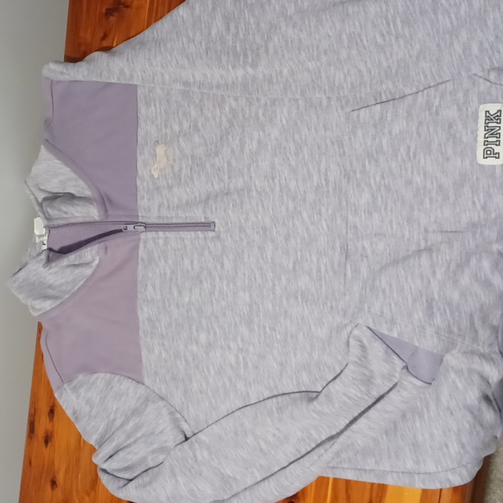 VS Pink brand light purple zip pullover